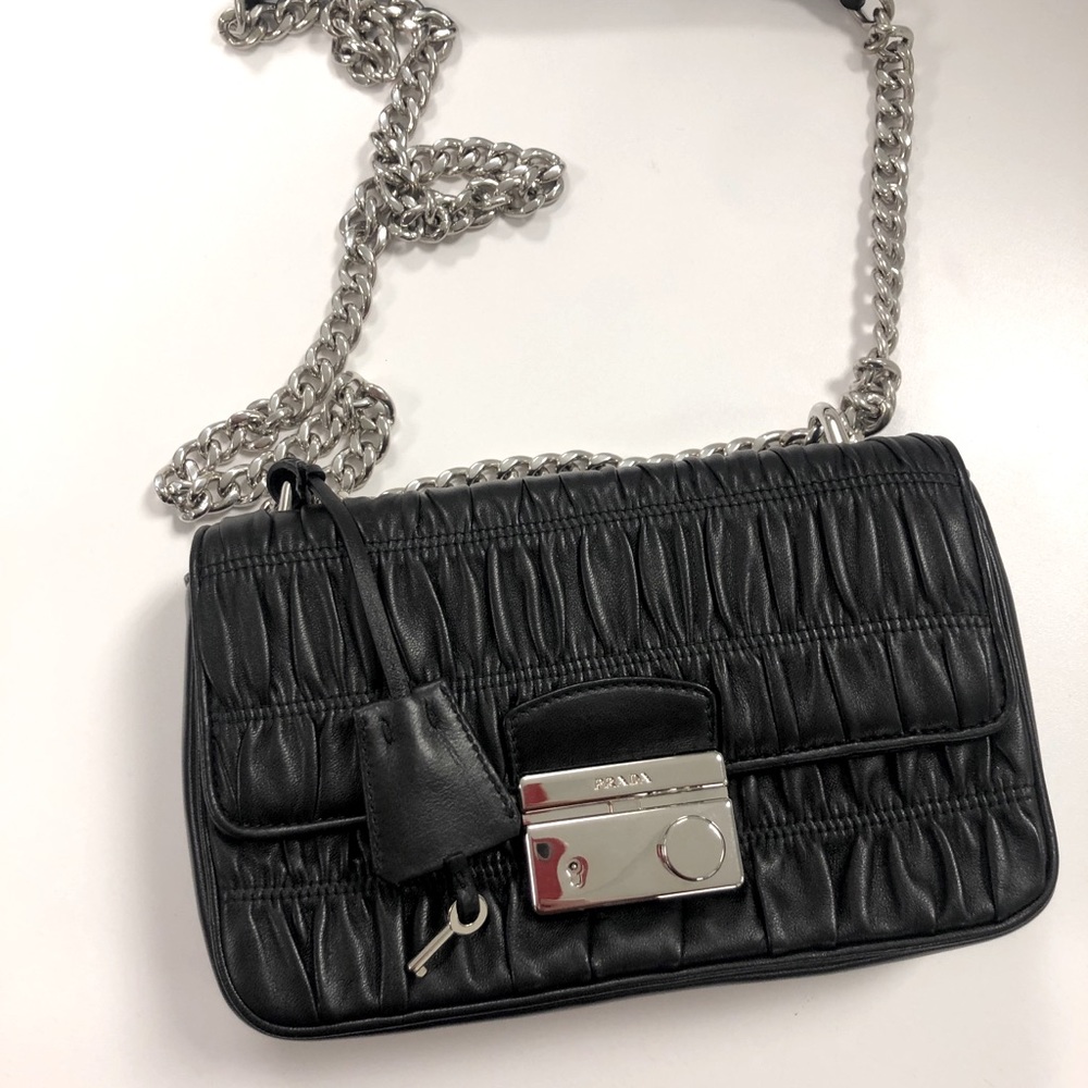 Prada Women's Pattina Nappa Crossbody Handbag - Picture 2 of 6